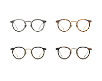 Haute qualité titane acétate optique lunettes cadre Vintage Style rétro lunettes pour hommes et femmes myopie lunettes lunettes
