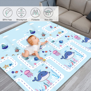 <span class=keywords><strong>Tapis</strong></span> de jeu pour bébé en mousse <span class=keywords><strong>XPE</strong></span>, double face, non toxique, jouet éducatif, grand motif de dessin animé, <span class=keywords><strong>tapis</strong></span> pliable - Product Image 6