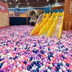 Structure de jeu intérieure commerciale pour enfants, avec toboggan en plastique et piscine à balles, prix direct usine, vente en gros - Product Image 6