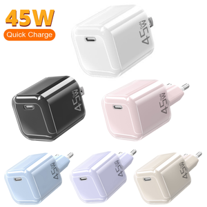 Chargeur GaN portable 45W 65W en gros, adaptateur secteur USB-C PD 3.0, chargeur mural rapide pour ordinateur portable Huawei <span class=keywords><strong>Xiaomi</strong></span>, chargeur USB-C - Product Image 1