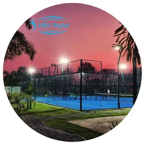 Harga ekonomis Padel Courts stabil tenis Court dengan Logo dan warna Anda sendiri