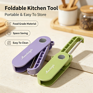 Éplucheur de fruits portable en acier inoxydable, lame pliable et tranchante, design compact en ABS, idéal pour les voyages – Vente chaude - Product Image 1