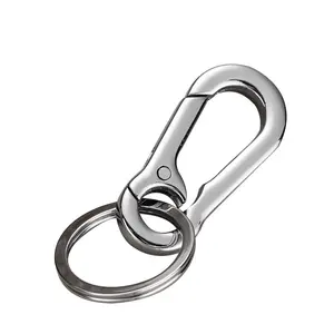 Großhandel Metall Karabiner haken Schlüssel ring Oldtimer Schlüssel anhänger mit Ring