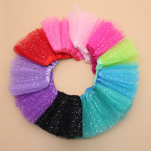 Bambini a buon mercato Tulle balletto Tutu <span class=keywords><strong>gonna</strong></span> Glitter Sparkle Tutu a strati gonne <span class=keywords><strong>con</strong></span> stelle per ragazze - Product Image 5