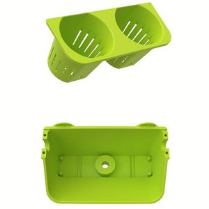 Macetas Apilables de Plástico para Jardín Vertical, Macetas Colgantes de Pared con Funda Interior Autoabsorbente para Restaurantes - Product Image 5