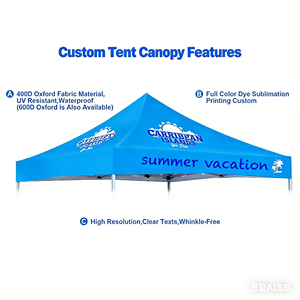 Tente publicitaire extérieure en aluminium ADMAX 10x10 pour salon professionnel, événement, chapiteau, gazebo, auvent, tente pop-up personnalisée imprimée - Product Image 2