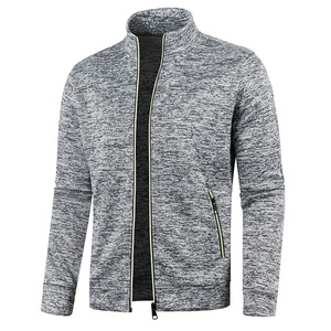 Promoción Chaqueta deportiva para correr para hombre Cremallera completa Entrenamiento Atlético Poliéster-Algodón Fitness/Chaquetas regulares para entrenamiento - Product Image 1