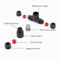 Connecteurs étanches IP68 GDF-200-3T, boîtier en nylon, connecteur rapide à 5 broches, 450V 32A