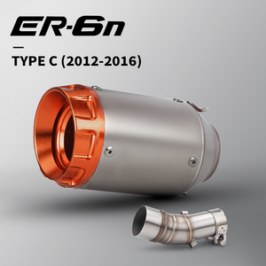 PARA <span class=keywords><strong>ER6N</strong></span>/ER6F 2012-2016,Versys 650(2015-2023),<span class=keywords><strong>Z650</strong></span>/Ninja650(2017-2023)Mid Link Pipe slip on 51mm Silenciador Sistema de escape - Product Image 5