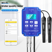 Pengontrol PH ORP Digital pH Meter Pengontrol Keasaman Alkalinitas Monitor Kualitas Air untuk Kolam Renang Hidroponik