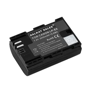 Batterie Rechargeable pour Canon EOS Appareil Photo Numérique Batterie Pack LP-E6