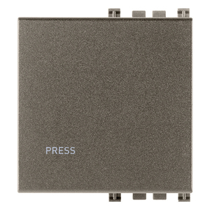Tasto 2M Press Metal Wall <b>Switch</b> 4.4x4.9x2.2cm - Product Image 1