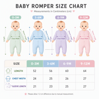 Mameluco de algodón suave y transpirable para bebé, manga larga, con pies cubiertos, unisex, para recién nacido, ropa de dormir, proveedor mayorista