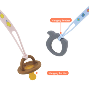 Am azon perline in Silicone fai da te supporto per ciuccio per bambini all'ingrosso Clip per ciuccio Logo Laser Standard BPA Free Silicone <span class=keywords><strong>Baby</strong></span> massaggiagengive giocattoli - Product Image 3
