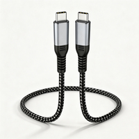 Kabel Tipe C Kabel Pengisian Cepat USB C Kabel Tipo C USBC ke USBC Kabel 240W 5A Kabel Charger PD3.1 Custom Pabrik Berjalin USB-C