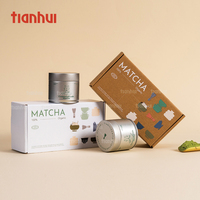 Boîte à courrier pliable en matcha personnalisée Tianhui, emballage cadeau en carton ondulé, 100 pièces MOQ