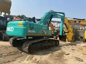 Escavadeira usada 20ton Kobelco SK200 usada para venda, feita em 2021