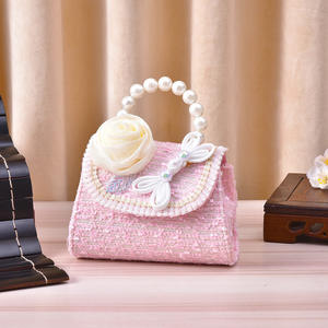 กระเป๋าถือสำหรับเด็กกระเป๋าใส่เหรียญแบบถือประดับมุกแนวโบราณสำหรับเด็กผู้หญิงขนาดเล็ก - Product Image 4