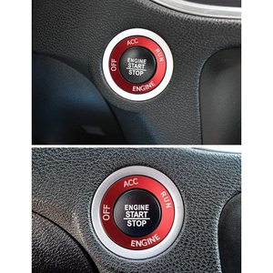 LECART Anneau de protection de bouton en alliage d'aluminium adhésif compatible Dodge Challenger RAM 1500 Accessoire intérieur - Product Image 4