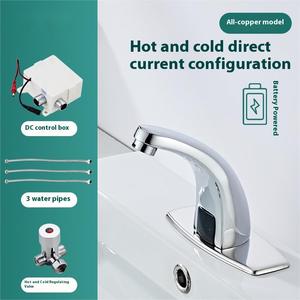 Cảm biến tự động vòi nước hiện đại hồng ngoại tay touchless tap nóng lạnh lưu vực Mixer Chrome đánh bóng bồn rửa tap Đồng phòng tắm vòi - Product Image 3