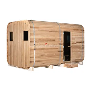 Produttore di Sauna all'aperto cabina doccia Sauna cubo di cedro con Sauna o vapore
