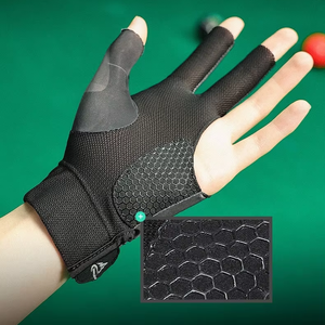 Guantes de Billar Abiertos al por Mayor, Ajustables, de Poliéster, Portátiles, Ligeros, Reutilizables, Accesorios de Entrenamiento - Product Image 4