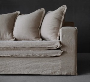 Wabi-sabi bông và vải lanh <span class=keywords><strong>sofa</strong></span> Homestay tối giản đôi <span class=keywords><strong>sofa</strong></span> giải trí Túi mềm <span class=keywords><strong>sofa</strong></span> tất cả tháo rời và tùy chỉnh - Product Image 5