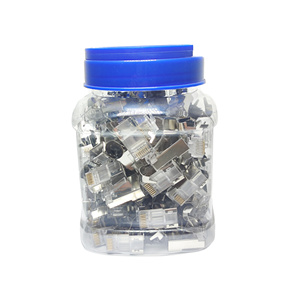 Ethernet <span class=keywords><strong>RJ</strong></span> <span class=keywords><strong>45</strong></span> đóng hộp 100 cái <span class=keywords><strong>8P8C</strong></span> RJ45 nối UTP CAT5e kết nối - Product Image 4