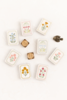 Han Tai 2026 Nouveau jeu de tuiles Hampton bleues à 3 couches de la fonderie Mahjong, tuiles de Mahjong américaines personnalisées pour le divertissement 1.4*1*0.6 pouces
