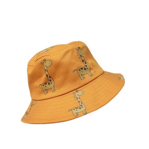 Sombrero de pescador con estampado de jirafa para niños, talla única, de algodón, para protección solar al aire libre - Product Image 2