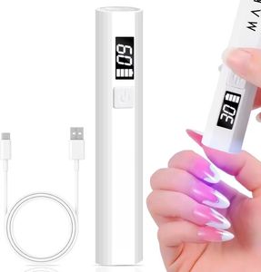 เครื่องอบเล็บเจล Makartt UV แบบพกพา ขนาดเล็ก ใช้หลอดไฟ UV LED สำหรับอบเจล แห้งเร็ว ใช้แบตเตอรี่แบบชาร์จได้ - Product Image 1