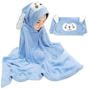 Large Size Children Bath Towel Ultra Soft Hooded Towel Wrap for Boys Girls Premium Hooded Towel for Kids