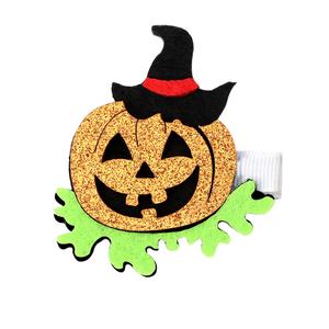 Pinza para el Cabello con Diseño de Calabaza y Fantasma de Halloween, con Brillantina, para Fiestas Infantiles y Uso Diario, Accesorios para el Cabello - Product Image 6
