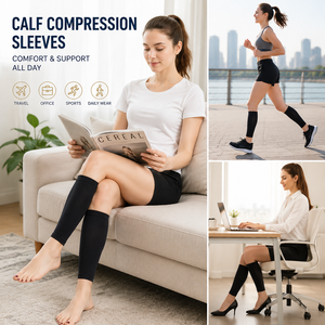 Manchons <span class=keywords><strong>de</strong></span> compression médicaux pour mollets à pied ouvert pour la récupération post-chirurgicale des jambes, soutien gradué, vente en gros, fournisseur <span class=keywords><strong>de</strong></span> marques privées - Product Image 4