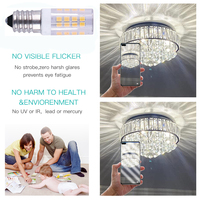 Pas de scintillement E14 LED ampoule de maïs 5W petite base à vis pour lustre ventilateur couture Machine-110V/220V pour usage résidentiel