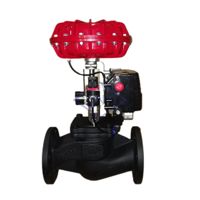 Vanne de régulation de débit proportionnelle XYSP50 avec positionneur, commande pneumatique à diaphragme, corps WCB