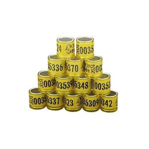 Gouden Aangepaste Patroon Duivenpoot Ring Dragen Plastic Gereedschap Locatiefunctie Vogels Training Tools Ringen - Product Image 1