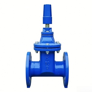 วาล์วประตูเหล็กดัดชนิดหน้าแปลน พร้อมซีลยาง สำหรับน้ำประปา PN16 DN50-DN600 แบบควบคุมด้วยมือ - Product Image 3