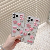 Coque pour iPhone 16 Plus, coque élégante avec paillettes 3D en forme d'étoile, fibre de carbone électro-plaquée, antichoc, coque de téléphone portable Apple 15 Pro Max