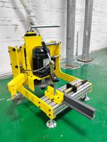 Fresadora de Perfiles de Aluminio para Fabricación de Puertas y Ventanas, Fresadora Manual de Precisión para Extremos de Perfiles, 220V