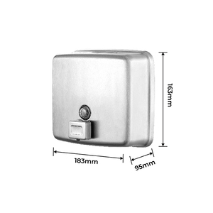 FANDA Distributeur de savon mousse rechargeable en acier inoxydable 304 au design moderne avec porte-papier pour le bureau - Product Image 2