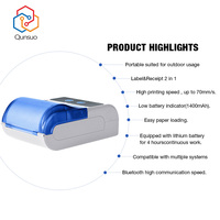 Mini Impresora Portátil Bluetooth de 2 Pulgadas con RS232