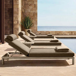 كرسي شمسي عالي الجودة مخصص للحدائق من خشب الساج مقاوم للطقس-كرسي شاطئ خارجي مقاوم للماء من خشب الساج - Product Image 2