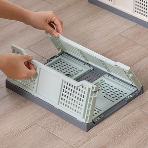 Foldable Plastic Storage <b>Basket</b> Rectangle PP Material Neatening Storage Small Medium <b>Large</b> Size - Product Image 3