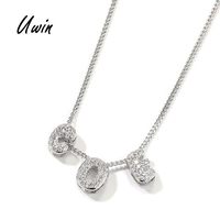Hot Sale Mini Letters Necklace Cute Bubble Letter Chain DIY Charms Personalized Initial Letter Women Adjustable Jewelry
