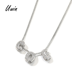 Collar de letras mini en oferta, cadena de letras de burbujas, dijes DIY, letra inicial personalizada, joyería ajustable <span class=keywords><strong>para</strong></span> mujer - Product Image 1