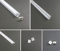 Profilé en aluminium extrudé 6063-T5 pour bandes LED, décorations, service de découpe LS-054
