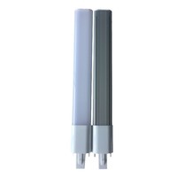 Ampoule LED tubulaire G23 6W 2835 sans scintillement, en aluminium, à brancher, 85-265V, pour lampes de jardin et de bureau