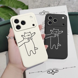 Coque de téléphone portable mignonne motif chaton, compatible avec Apple iPhone 17, iPhone 16, 15 Pro Max, protection anti-chute - Product Image 4