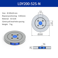 ZGKY250-62L Mesin Penggilingan Plat Riser Quick Change Zero Point dengan Jarak Lubang Pull Stud 52mm, Akurasi Tinggi, Stabilitas Tinggi